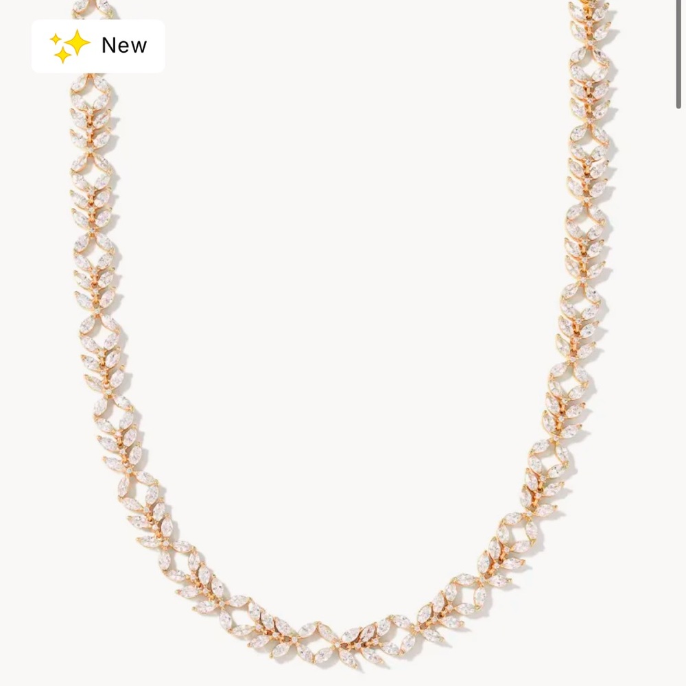 Kendra Scott Gold and White Necklace